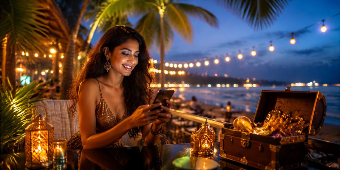 IPL season festival promotion at the beach with happy players