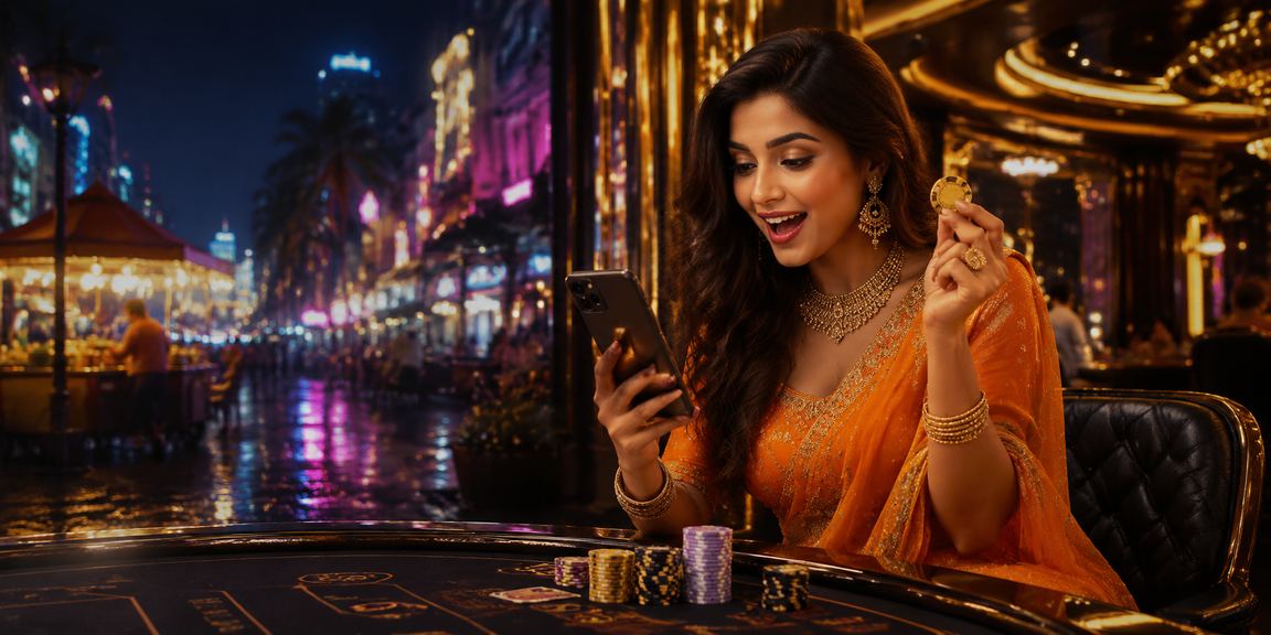 Mumbai night market with mobile gaming and casinos